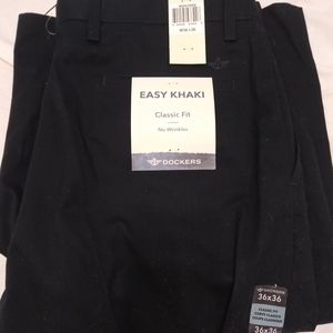 Dockers Mens Navy Blue Khakis